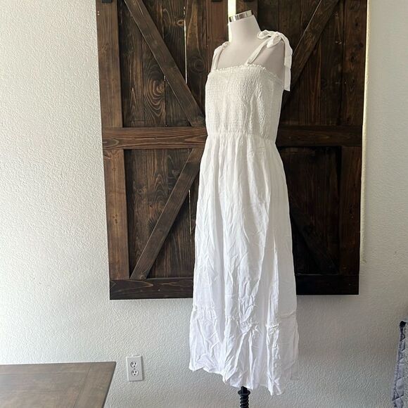 ZESICA Boho Spaghetti Strap Square Neck Solid Color Ruffle A Line Beach - Picture 5 of 11